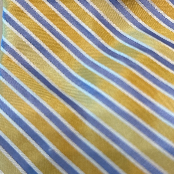 Jones New York Blue and Yellow Striped Tie - Picture 3 of 3
